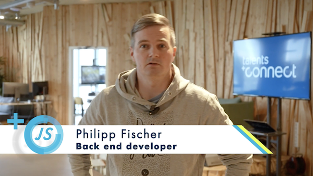 Philipp explains to you the work as a developer at talentsconnect